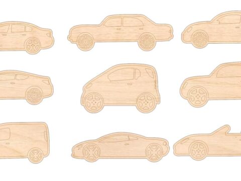 Laser Cut Engraving Auto Vehicles Cars Free Vector