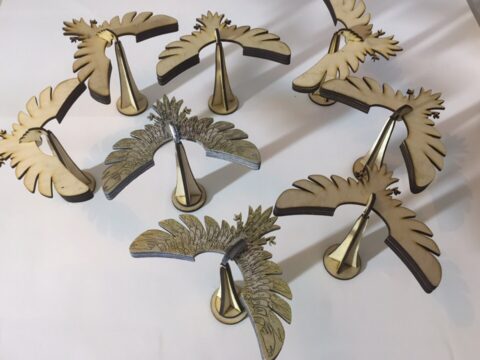 Laser Cut Wooden Balance Bird 3mm Free Vector