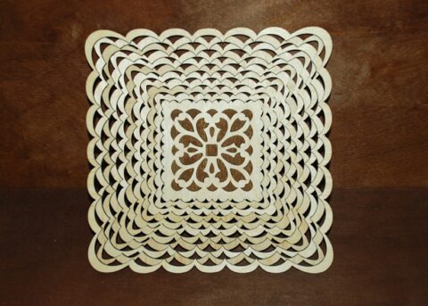 Laser Cut Fruit Bowl 4mm Birch Plywood Free Vector