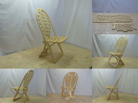 Fancy Plywood Chair DXF File