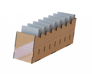 Laser Cut Desk Organizer for Notes DXF File