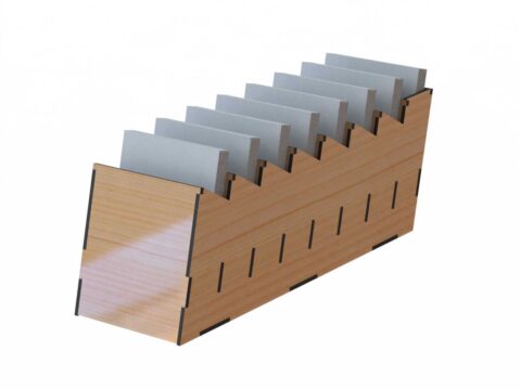 Laser Cut Desk Organizer for Notes DXF File