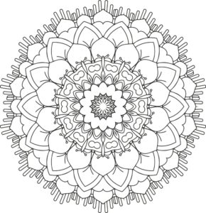 Floral Mandala Design Free Vector