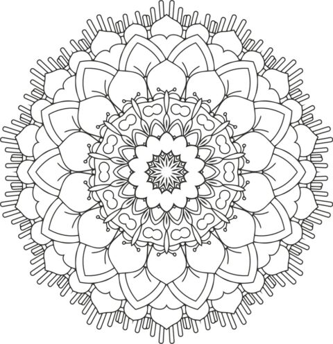 Floral Mandala Design Free Vector