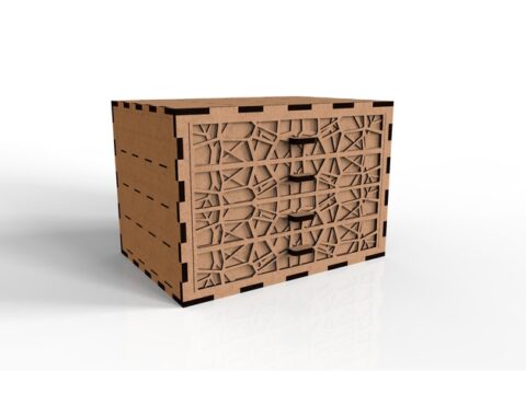 Laser Cut Box DWG File