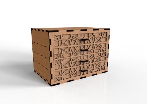 Laser Cut Box DWG File