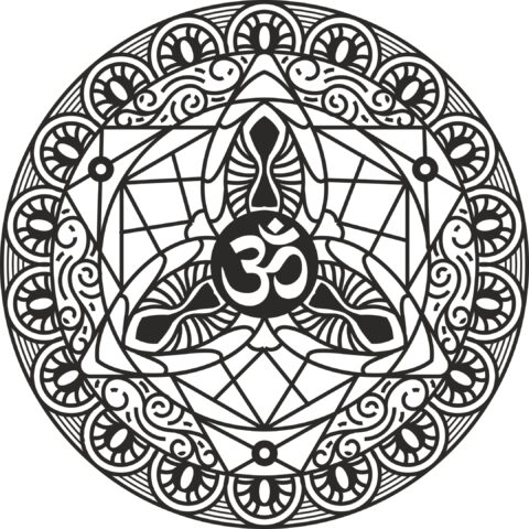 Om Mandala Free Vector
