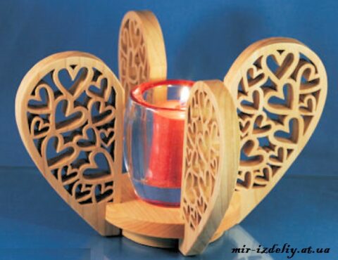 Heart Candle Center Piece PDF File