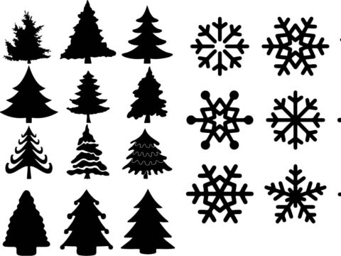 Beautiful Seamless Merry Christmas Free Vector