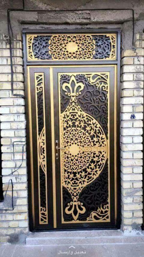 Decorative Single Door Design DXF File