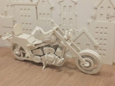 Laser Cut Motorcycle HD1 5mm DXF File